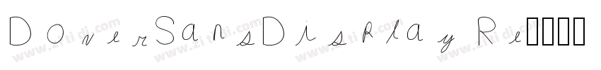 DoverSansDisplay Re字体转换